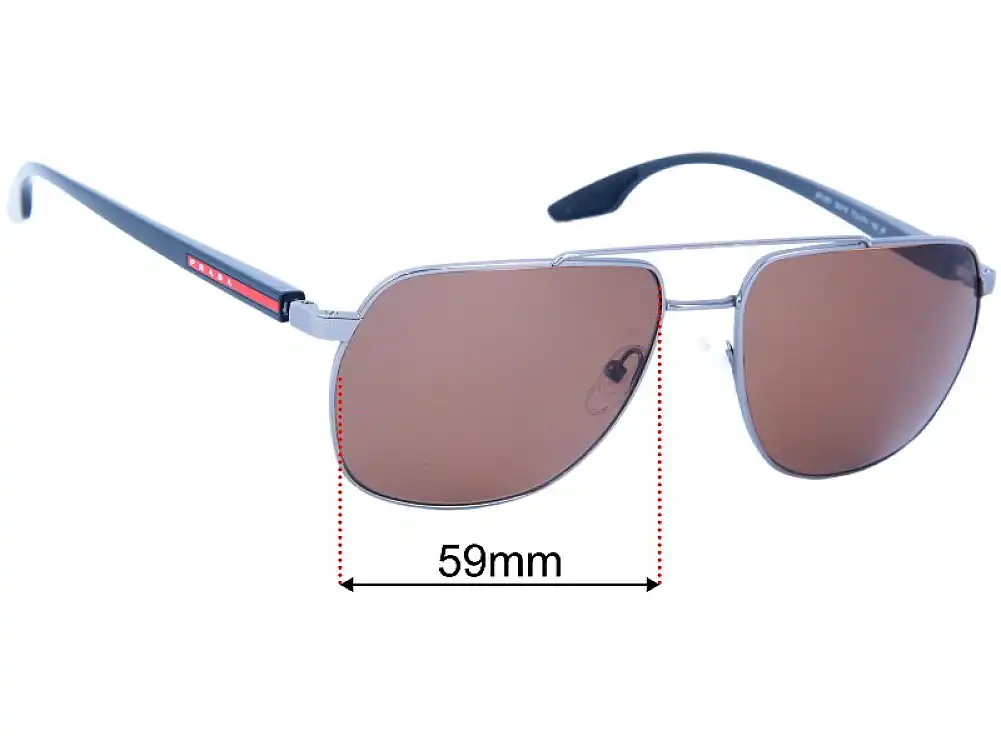 Prada SPS55V 59mm Replacement Lenses by Sunglass Fix™